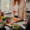 Student tragbare Mahlzeit Box 2100ml Kapazität Drei-Schicht Produktbild-Vorschau 7