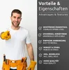 A man in work clothes points towards the camera, with a list of product advantages and features on the right side of the image. Anteprima dell’immagine prodotto