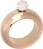 A rose gold bracelet flask with a crystal-covered cap. Podgląd zdjęcia produktu