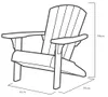 Keter Adirondack-Stuhl Troy Weiß Produktbild-Vorschau 7