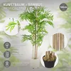 ML-Design Künstlicher Bambus 120 cm, Kunstpflanze mit Produktbild-Vorschau 3