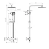 Duschsystem mit Thermostat 38℃ Duscharmatur Chrom Produktbild-Vorschau 5