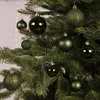 Weihnachtskugeln Kunststoff Mix 4-6cm 30er Set - Piniengrün Produktbild-Vorschau 5