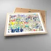 Gerahmtes Poster - Rahmen in heller Eiche - Straße Graffiti Produktbild-Vorschau 3