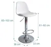 Relaxdays, ensemble de 2 tabourets de bar, réglables en Voir les images du produit 4