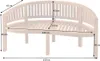 Massive Gartenbank EMPIRE TEAK 150cm natur Teakholz Produktbild-Vorschau 14
