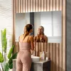 Badspiegel mit LED Beleuchtung 130x50 cm Josie - Horizontal Produktbild-Vorschau 3