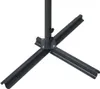 A close-up of a dark gray umbrella stand with four legs extending outwards from a central pole. Anteprima dell’immagine prodotto