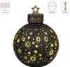 formano Deko-Kugel Schwarz 30cm mit LED Licht Timer Produktbild-Vorschau 9