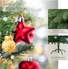 A close-up of a decorated Christmas tree with text overlays highlighting features. Produktbild-Vorschau
