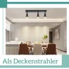 ZMH LED Deckenleuchte 3 Flammig Deckenstrahler Schwarz GU10 Produktbild-Vorschau 6