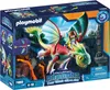 The image shows the packaging of a Playmobil Dragons toy set, featuring a dragon with a rider. Produktbild-Vorschau