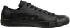 A side view of a black leather Converse Chuck Taylor low-top sneaker against a white background. Náhled obrázku produktu