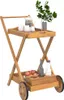 Teewagen 54x87x90 cm Massivholz Akazie Produktbild-Vorschau 3