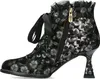 Laura Vita Damen Stiefelette Satinband Strass und Produktbild-Vorschau 5