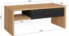 Couchtisch, 110x50x45 cm, Beistelltisch, Eiche Schwarz Produktbild-Vorschau 4