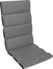 A gray chair cushion laid out flat against a white background. Produktbild-Vorschau