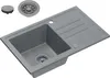 VBChome Spülbecken Granit Grau 70 x 44 cm Einzelbecken Produktbild-Vorschau 1