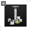 A blender with ice cubes and broccoli. Podgląd zdjęcia produktu