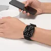 Nylon bracelet pour Apple Watch Series 6 avec 44mm en noir Voir les images du produit 6