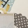 Kinderzimmer Teppich Blau Grau Heißluftballon Wolken Tiere Produktbild-Vorschau 4