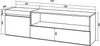 A technical drawing with dimensions of a TV cabinet. Produktbild-Vorschau