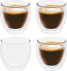 Intirilife 4x doppelwandiges transparentes Espressoglas Produktbild-Vorschau 1
