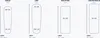 A diagram showing different sizes of sleeping mats with dimensions. Produktbild-Vorschau