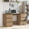 A home office setup with a desk, laptop, and chair. Anteprima dell’immagine prodotto