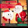 COSTWAY Gonfiabile Babbo Natale dalla finestra, 100CM LED Anteprima dell’immagine prodotto 2