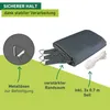 Sonnensegel Dreieck, 4x4x4m, anthrazit, wasserabweisend Produktbild-Vorschau 3