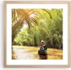 Gerahmtes Poster - Rahmen in heller Eiche - Fluss Mekong Produktbild-Vorschau 1