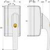 Abus Fenstergriff-Schloss FO 400 N weiß AL0125 Produktbild-Vorschau 4