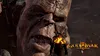 A giant creature's face looms over a character from the video game God of War 3 Remastered. Produktbild-Vorschau