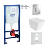 GROHE Vorwandelement Solido Start + Wand Hänge WC Lago Weiß Produktbild-Vorschau 1