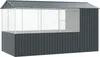 vidaXL Klietka pre vtáky antracitová 410 x 210 x 230 cm Náhľad obrázku produktu 4