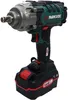 A cordless impact wrench with a battery pack attached, presented against a white background. Voir les images du produit
