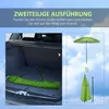 Outsunny Sonnenschirm, Ø185 cm Strandschirm mit UV-Schutz, Produktbild-Vorschau 8