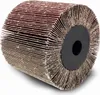 A close-up studio shot of a sanding flap wheel. Produktbild-Vorschau