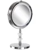 BELIANI Kosmetikspiegel Silber dia. 20 cm Metall mit LED Produktbild-Vorschau 5