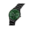 A close-up shot of a Bering men's watch with a green dial and black metal strap, set against a white background. Anteprima dell’immagine prodotto