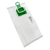 A vacuum cleaner bag with a green plastic connector. Produktbild-Vorschau