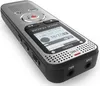 A close-up, angled studio shot of a Philips DVT2015 voice recorder on a white background. Voir les images du produit
