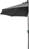 TrendLine Sonnenschirm halbrund anthrazit 260 x 120 cm Produktbild-Vorschau 1