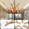 Lampa wisząca z 6 żarówkami  Lampa z rogami jelenia, Podgląd zdjęcia produktu 4