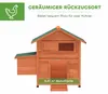 PawHut Hühnerstall 113,5x67,5x95,5 cm Hühnerhaus aus Holz Produktbild-Vorschau 4