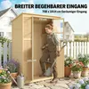 Outsunny Gartenschrank Holz Begehbarer Geräteschuppen mit Produktbild-Vorschau 4