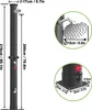Diagrams and measurements of a solar garden shower. Produktbild-Vorschau