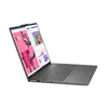 A laptop is shown from a side-angle, open and displaying its screen. Produktbild-Vorschau
