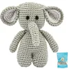 Handgestrickter Elefant gehäkelt aus Baumwolle Spielzeug 15 Produktbild-Vorschau 5
